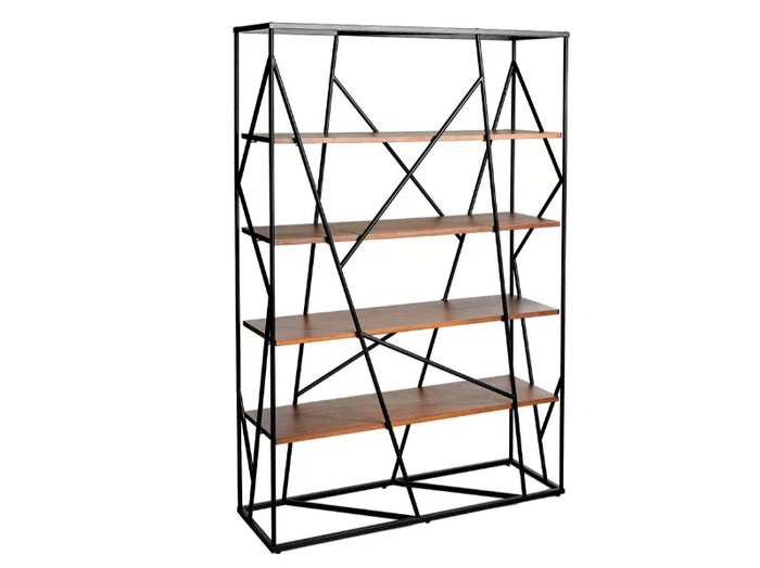 3103 - Open double-sided steel and wood bookcase _ Angel Cerdá